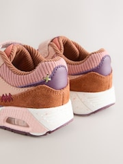 Multi Pink Touch Fastening Elastic Lace Bubble Trainers - Image 4 of 5
