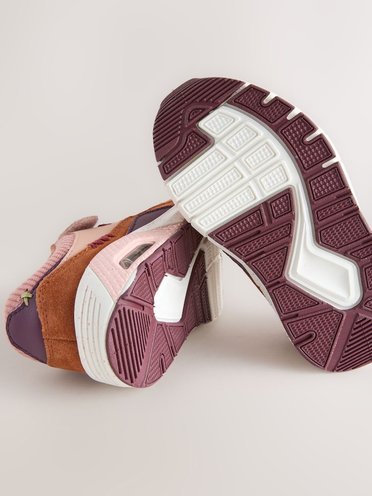 Multi Pink Touch Fastening Elastic Lace Bubble Trainers - Image 5 of 5 Multi Pink Touch Fastening Elastic Lace Bubble Trainers - Image 5 of 5