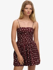 Superdry Red Corset Cami Mini Dress - Image 5 of 8