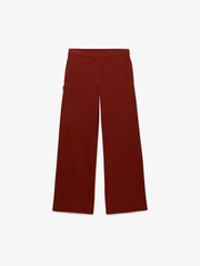 Superdry Red Essential Logo Wide Leg Joggers - Image 1 of 2