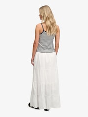 Superdry White Tiered Maxi Skirt - Image 6 of 7