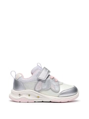 Clarks Metallic Gleam Fly Toddler Trainers - Image 2 of 5