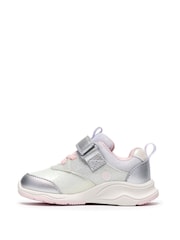 Clarks Metallic Gleam Fly Toddler Trainers - Image 3 of 5