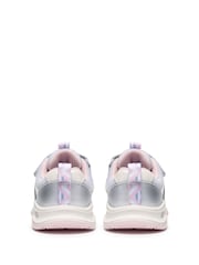 Clarks Metallic Gleam Fly Toddler Trainers - Image 4 of 5