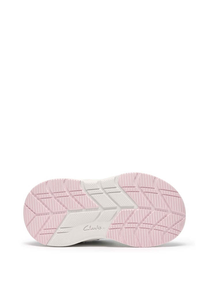 Clarks Metallic Gleam Fly Toddler Trainers - Image 5 of 5