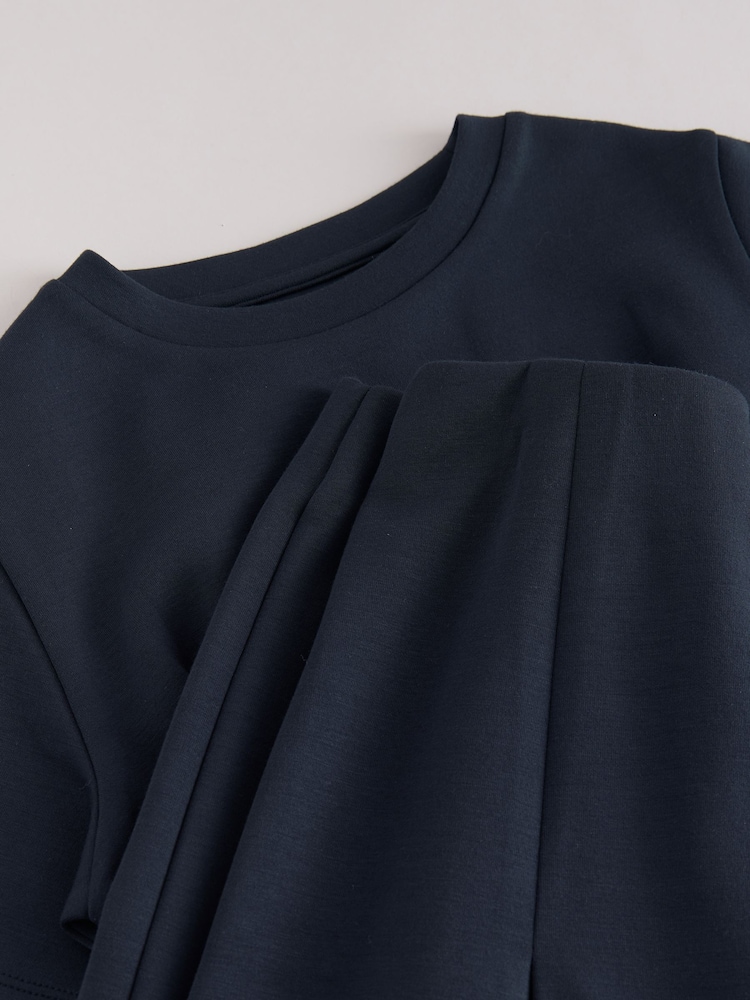 Navy Pleated Wide Leg Set (3-16yrs) - Image 5 of 5 Navy Pleated Wide Leg Set (3-16yrs) - Image 5 of 5