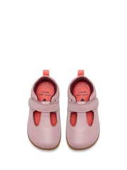 Clarks Pink Harbour Hop Leather Barefoot Toddler Shoes - Image 4 of 6