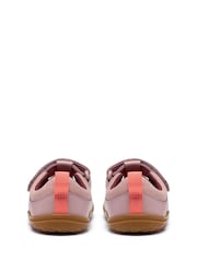 Clarks Pink Harbour Hop Leather Barefoot Toddler Shoes - Image 5 of 6