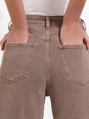 Friends Like These Mocha Brown Petite Everyday Wide Leg Jeans - Image 2 of 5