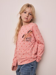 Pink Spot Horse Long Sleeve Top (3-16yrs) - Image 1 of 4