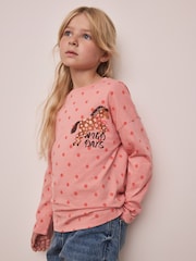 Pink Spot Horse Long Sleeve Top (3-16yrs) - Image 2 of 4