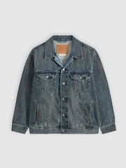 Levi's® Black Relaxed Trucker Jacket - Image 5 of 6