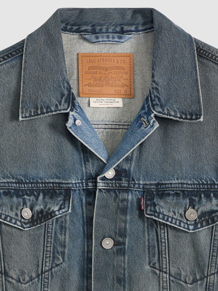 Levi's® Black Relaxed Trucker Jacket - Image 6 of 6 Levi's® Black Relaxed Trucker Jacket - Image 6 of 6