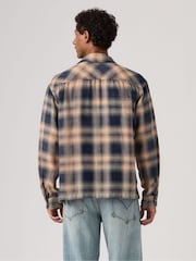 Levi's® Dark Navy Check Long  Sleeve Boxy Shirt - Image 2 of 4