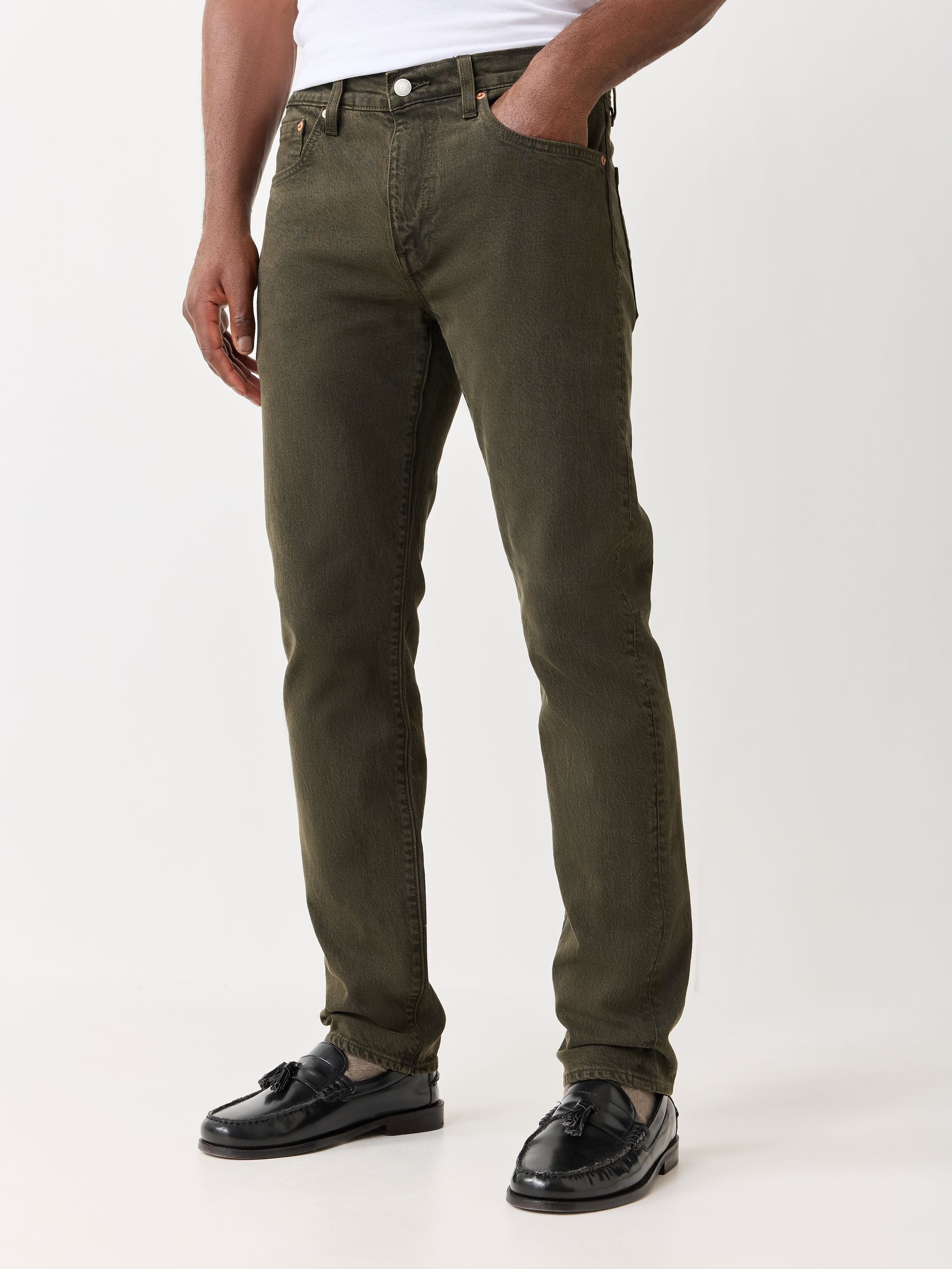 Buy Levi's Khaki Green 502 Tappered Jeans from the Next UK online shop