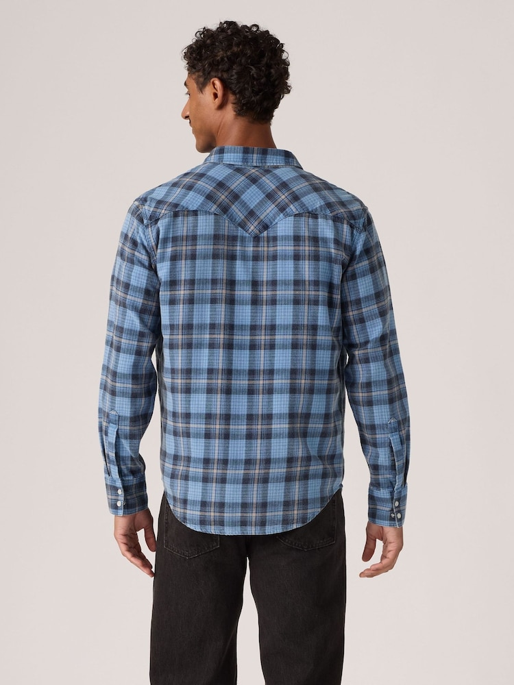 Levi's® Blue Classic Western Denim Shirt - Image 2 of 5