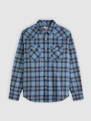 Levi's® Blue Classic Western Denim Shirt - Image 4 of 5
