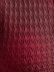 Friends Like These Berry Red Petite Textured Puff Sleeve Button Down Midi Dress - Image 5 of 6