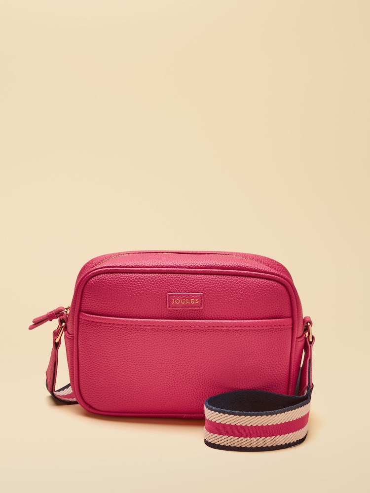 Joules Trent Hot Pink Cross Body Bag - Image 1 of 8 Joules Trent Hot Pink Cross Body Bag - Image 1 of 8