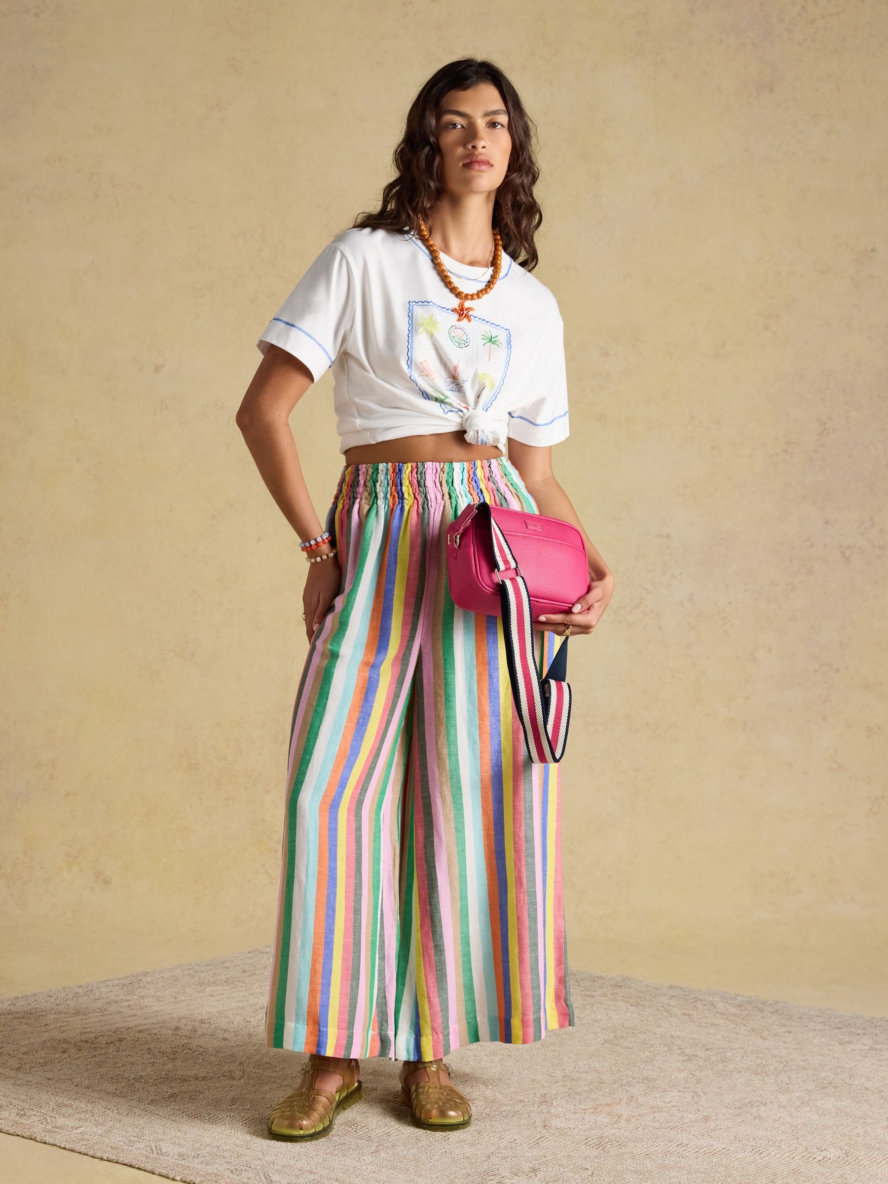 Buy Joules Trent Hot Pink Cross Body Bag with Adjustable Thick