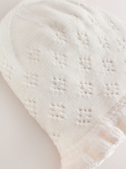 화이트 니트 - Frill Baby Hat - 3의 이미지 2