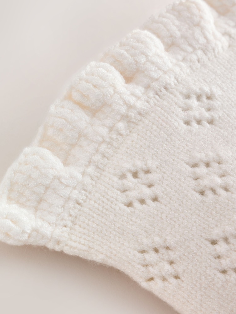 화이트 니트 - Frill Baby Hat - 3의 이미지 3