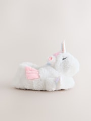 白色獨角獸 - 3D Slippers - 圖片 2/5