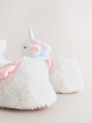 白色獨角獸 - 3D Slippers - 圖片 3/5