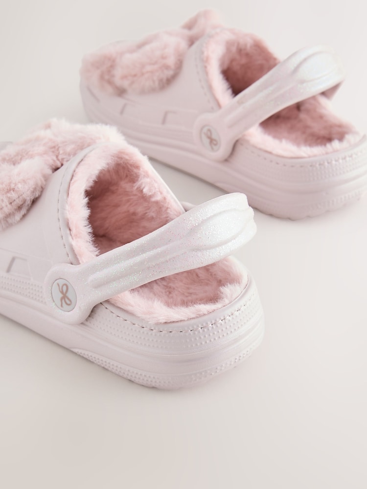 Schleife, Pink - Fur Lined Slipper Clogs - Bild 5 von 5 Schleife, Pink - Fur Lined Slipper Clogs - Bild 5 von 5