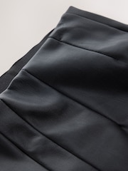 Black Front Seam Faux Leather Leggings - Image 7 of 8