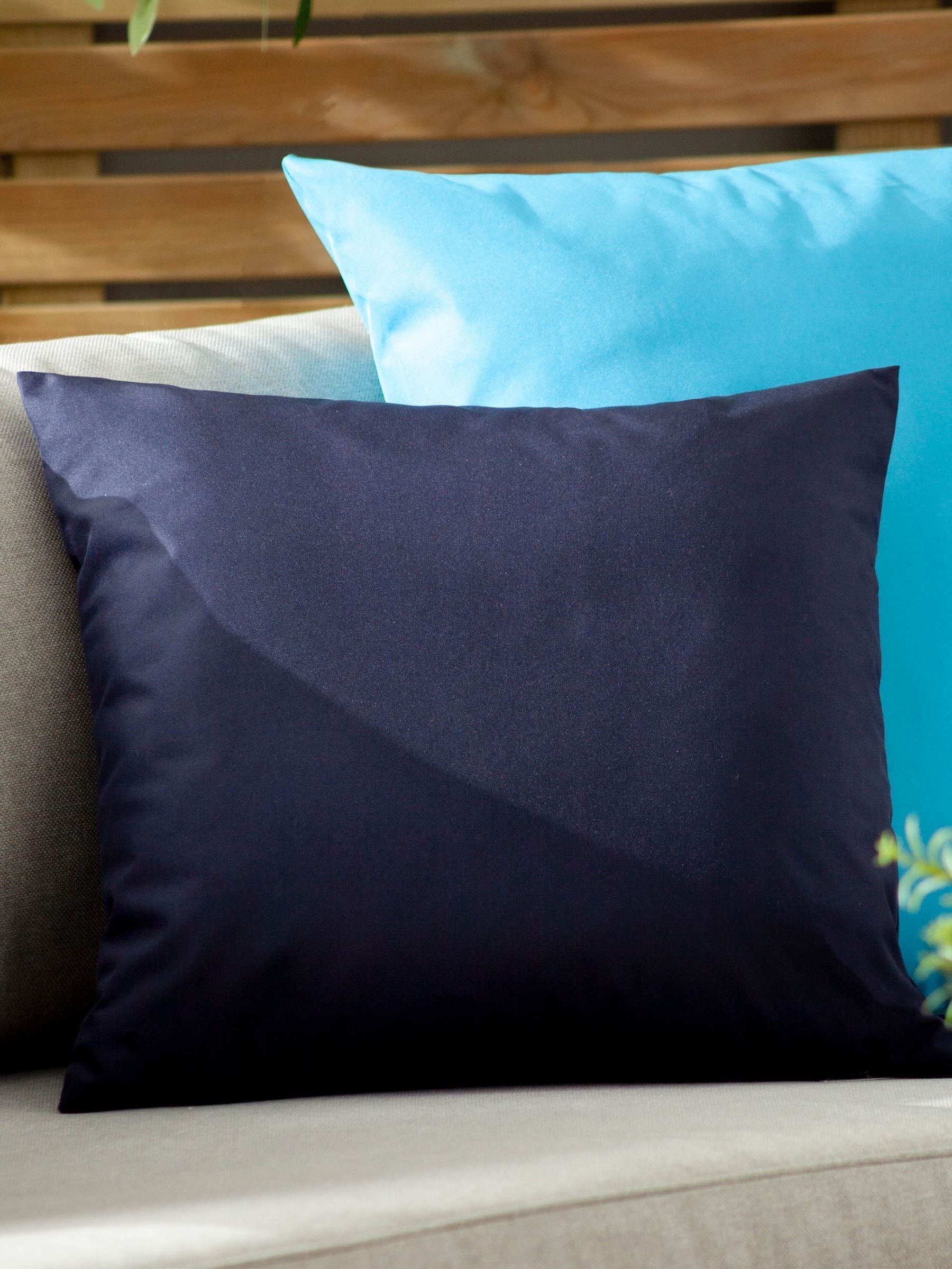 Buy Furn Navy Wrap Outdoor Cushion from Next USA
