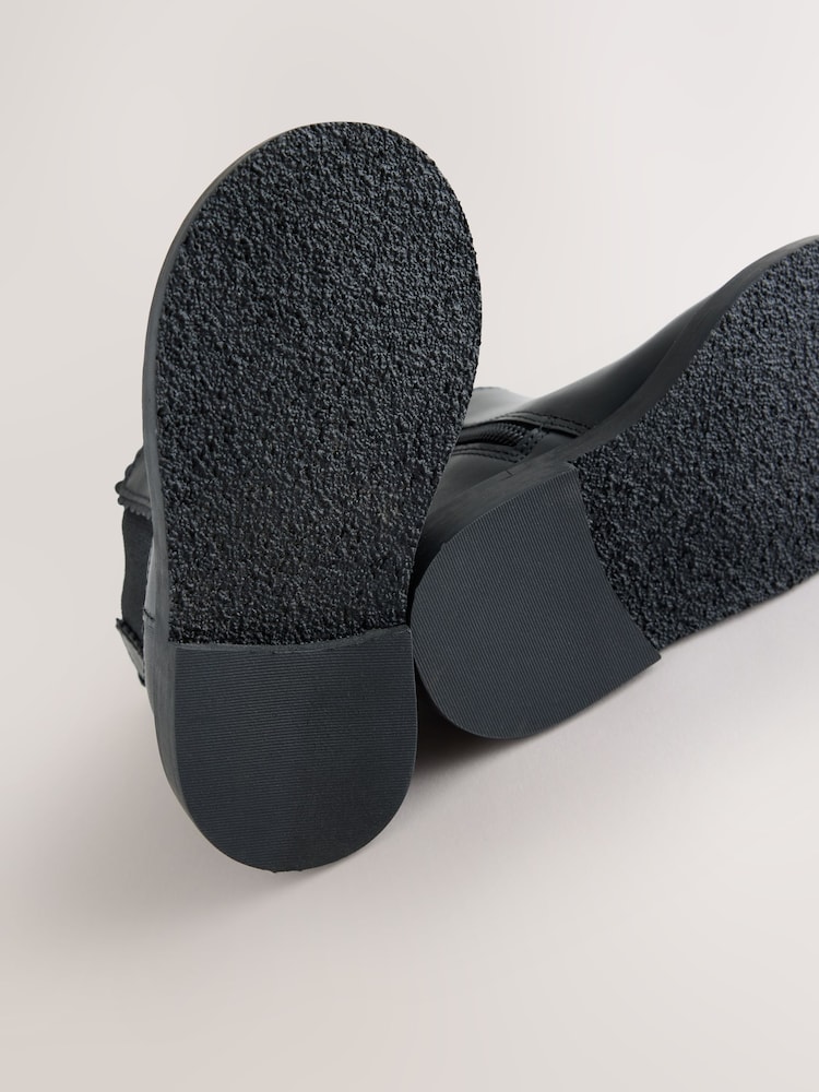 Schwarz - Chelsea-Stiefeletten aus Leder - Bild 5 von 5 Schwarz - Chelsea-Stiefeletten aus Leder - Bild 5 von 5
