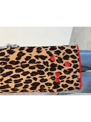 Never Fully Dressed Leopard Cherry Knitted Scarf - Image 5 of 5
