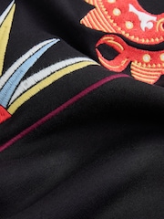 Never Fully Dressed Black Embroidered Print Crew Neck Sweatshirt - Image 3 of 6