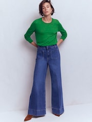 Boden Emilia Cotton Crew Neck Jumper - Bild 1 von 6