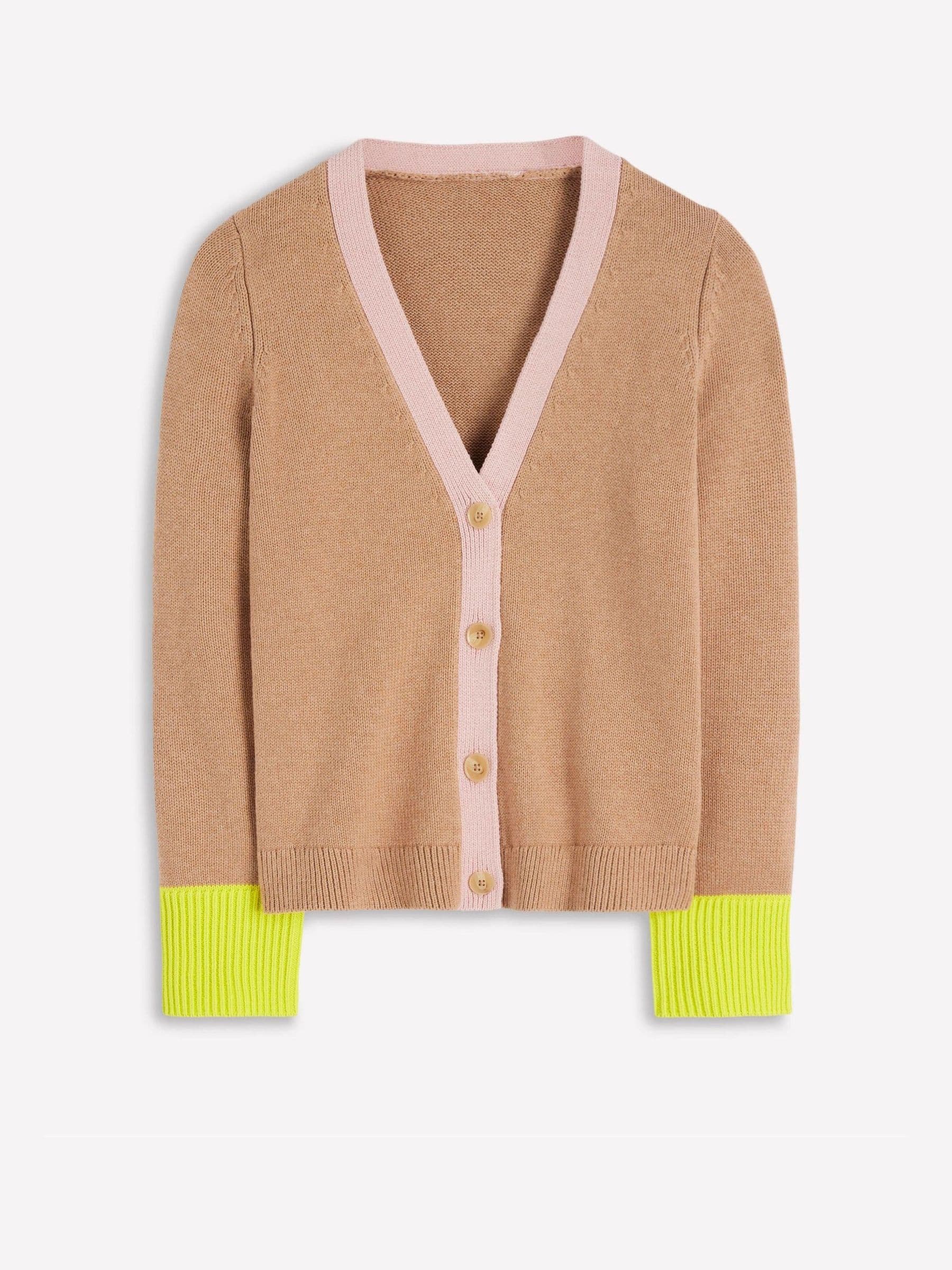 Buy Boden Brown Lucy Relaxed Cotton Cardigan from Next USA