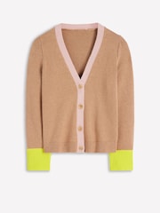 Boden Brown Lucy Relaxed Cotton Cardigan - Image 6 of 7