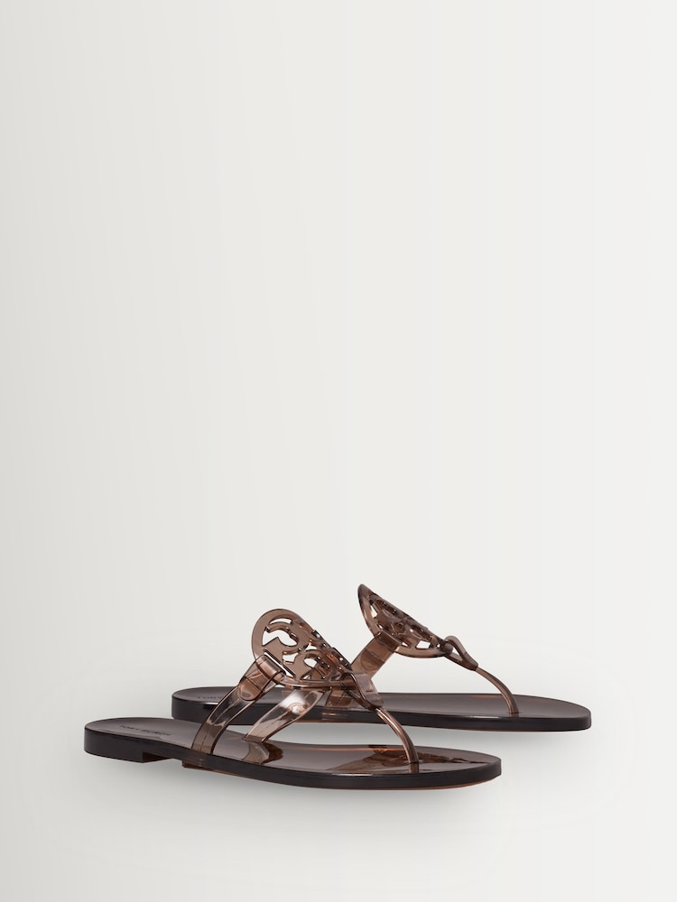 Tory Burch Brown Miller Jelly Sandals - Image 2 of 4 Tory Burch Brown Miller Jelly Sandals - Image 2 of 4