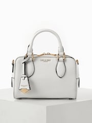 Luella Grey White Lilian Barrel Cross-Body Bag - Image 6 of 7