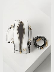 Luella Grey White Lilian Barrel Cross-Body Bag - Image 7 of 7