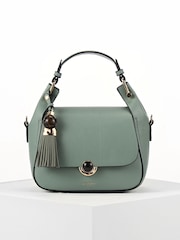 Zelená - Luella Grey Diana Top Handle Crossbody taška - Obrázek 5 z 7