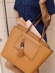 Luella Grey Cindy Casual Tote Bag With Laptop Pouch - Image 3 of 9