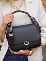 Qara - Luella Grey Diana Üst Dəstəkli Çarpaz Bədən Çantası - 8şəkildən 4 şəkil