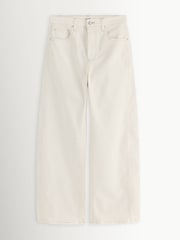 Paige Cream Arellia Skimmer 30" Barrel Leg Jeans - Image 7 of 7