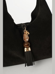 Luella Grey Paloma Suede Fringe Shoulder Bag - Image 6 of 6