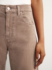Paige Brown Arellia Skimmer 30" Barrel Leg Jeans - Image 6 of 7