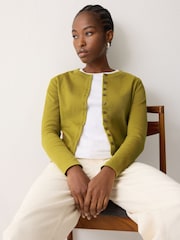 Jigsaw Green Button Through Long Sleeve Baby T-Shirt - Image 1 of 5