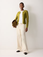 Jigsaw Green Button Through Long Sleeve Baby T-Shirt - Image 3 of 5