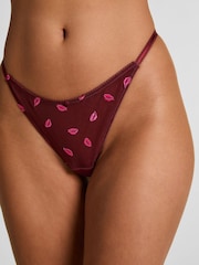 Hunkemoller Red Frida Highleg Thong - Image 2 of 5