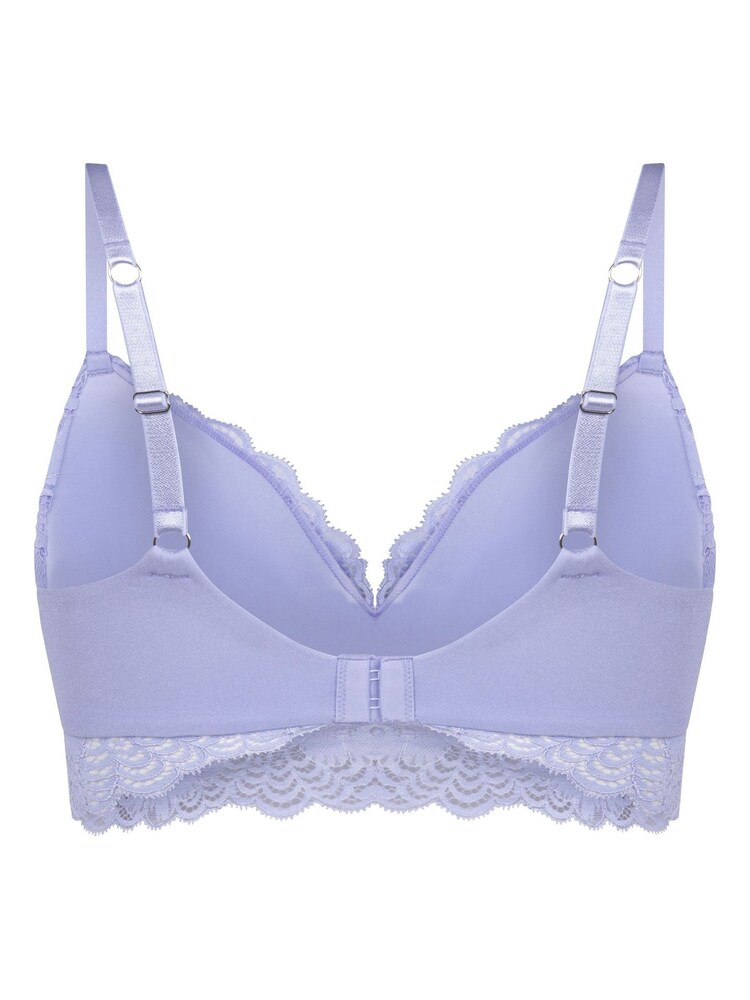 Hunkemoller Purple Andrea Padded Non-Wired Bra - Image 6 of 6